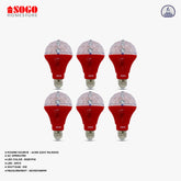 Pack Of 6 Sogo 5 Led PRISM Revolving Lamp (E27) Screw Type