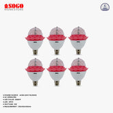 Pack Of 6 Sogo Revolving Gola Bulb 5 LED (B22) Pin Type