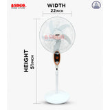 Sogo Rechargeable Floor Fan (JPN-634)