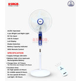 Sogo Rechargeable Floor Fan (JPN-650R)