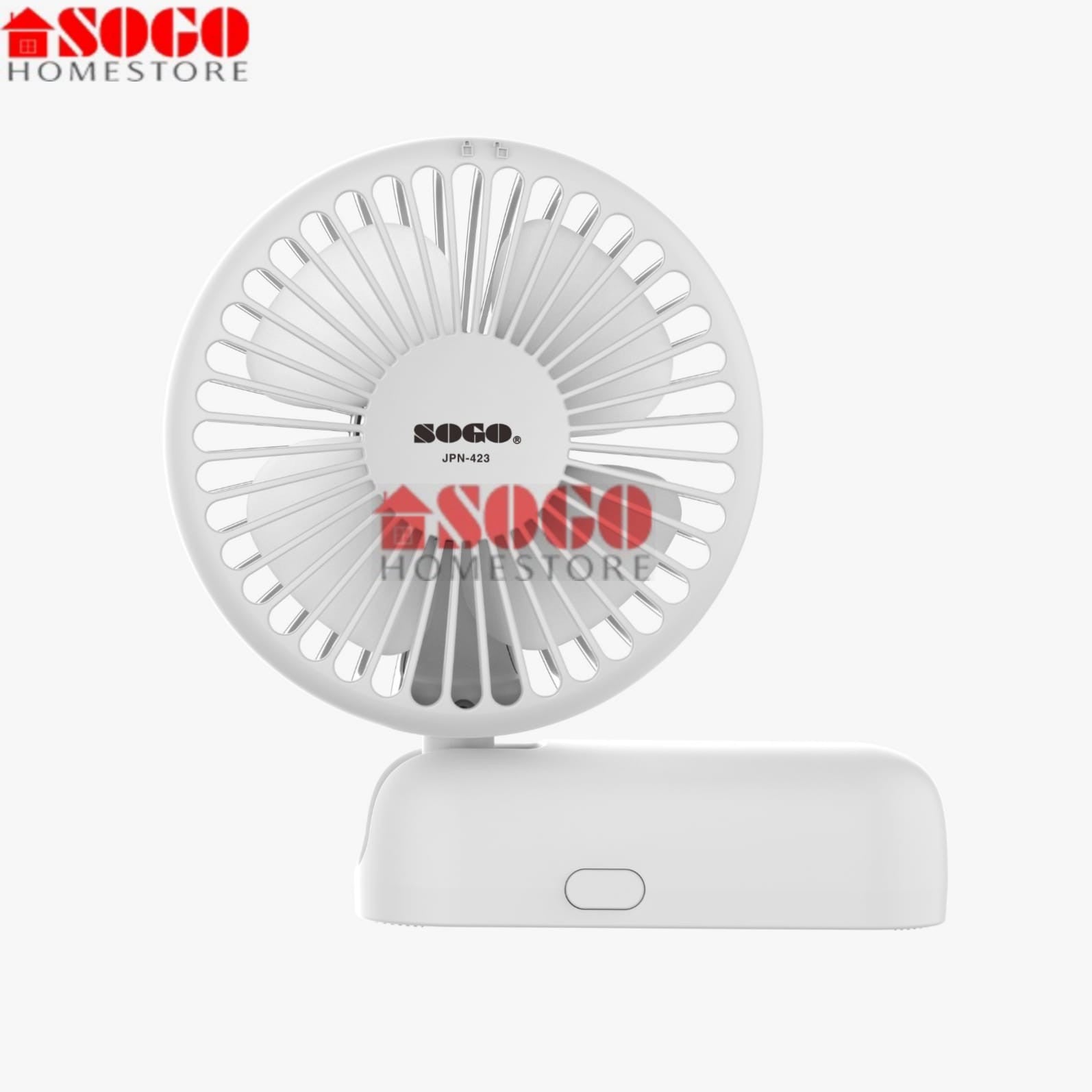 Sogo Rechargeable Mini Fan JPN-423 White