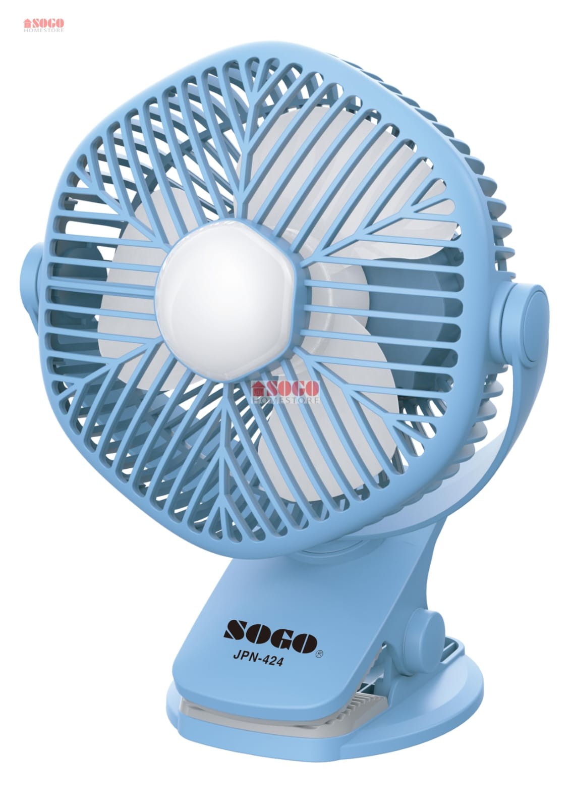Sogo Rechargeable Mini Fan JPN-424 blue