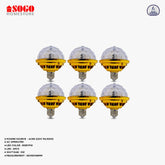 Pack Of 6 Sogo Revolving UFO Style 6 LED Bulb (E27) Screw Type