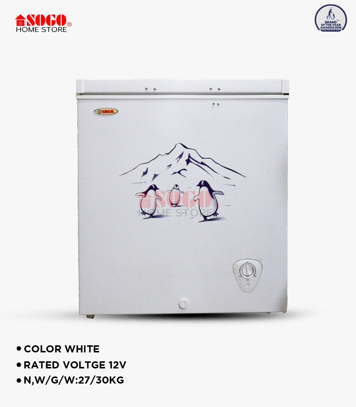 Sogo Solar (12v) Volt Chest Freezer/Deep Freezer 150 Liters