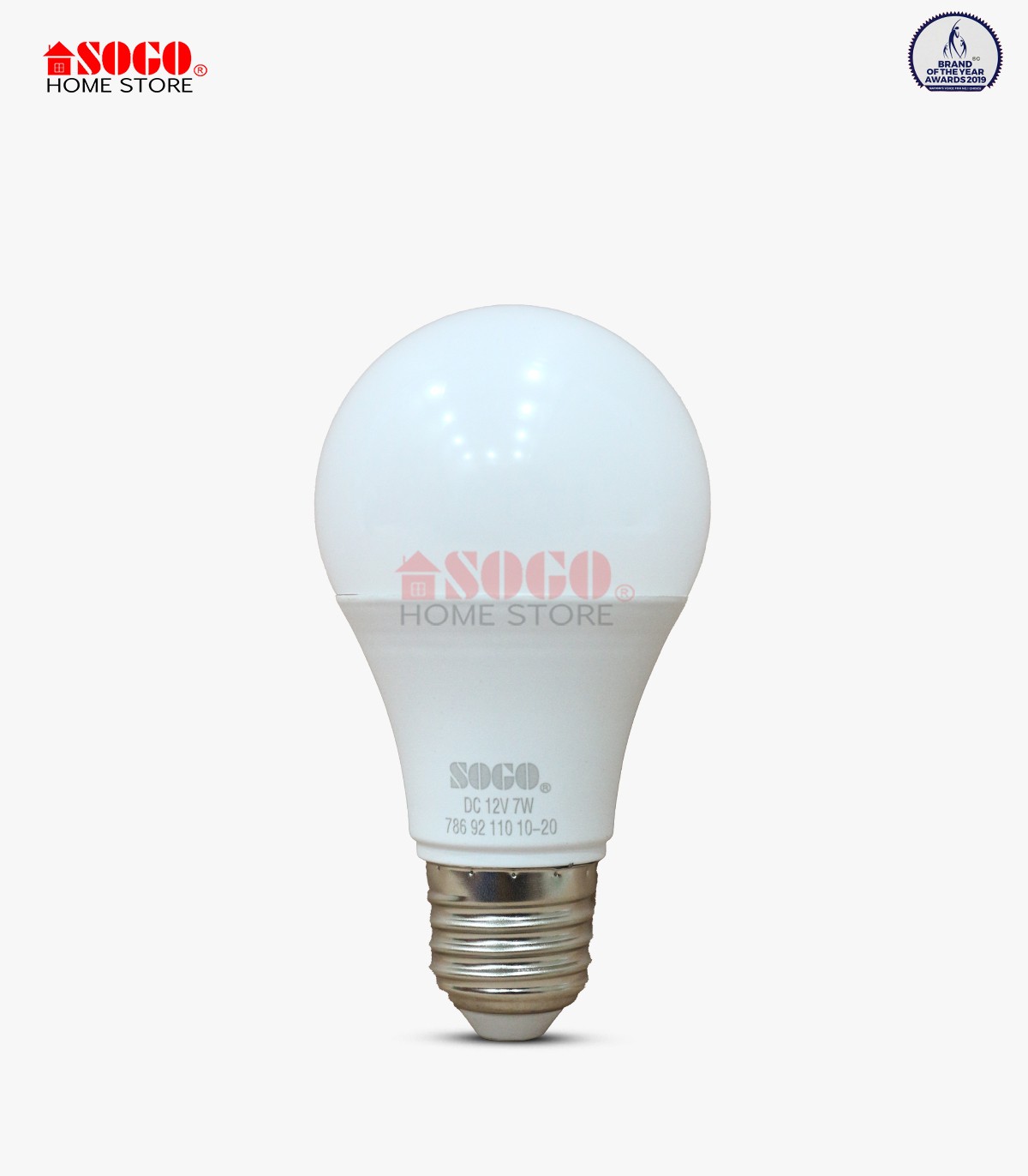 Sogo Solar DC (12 Volt)Led Bulb 7Watts (E27) Screw Type