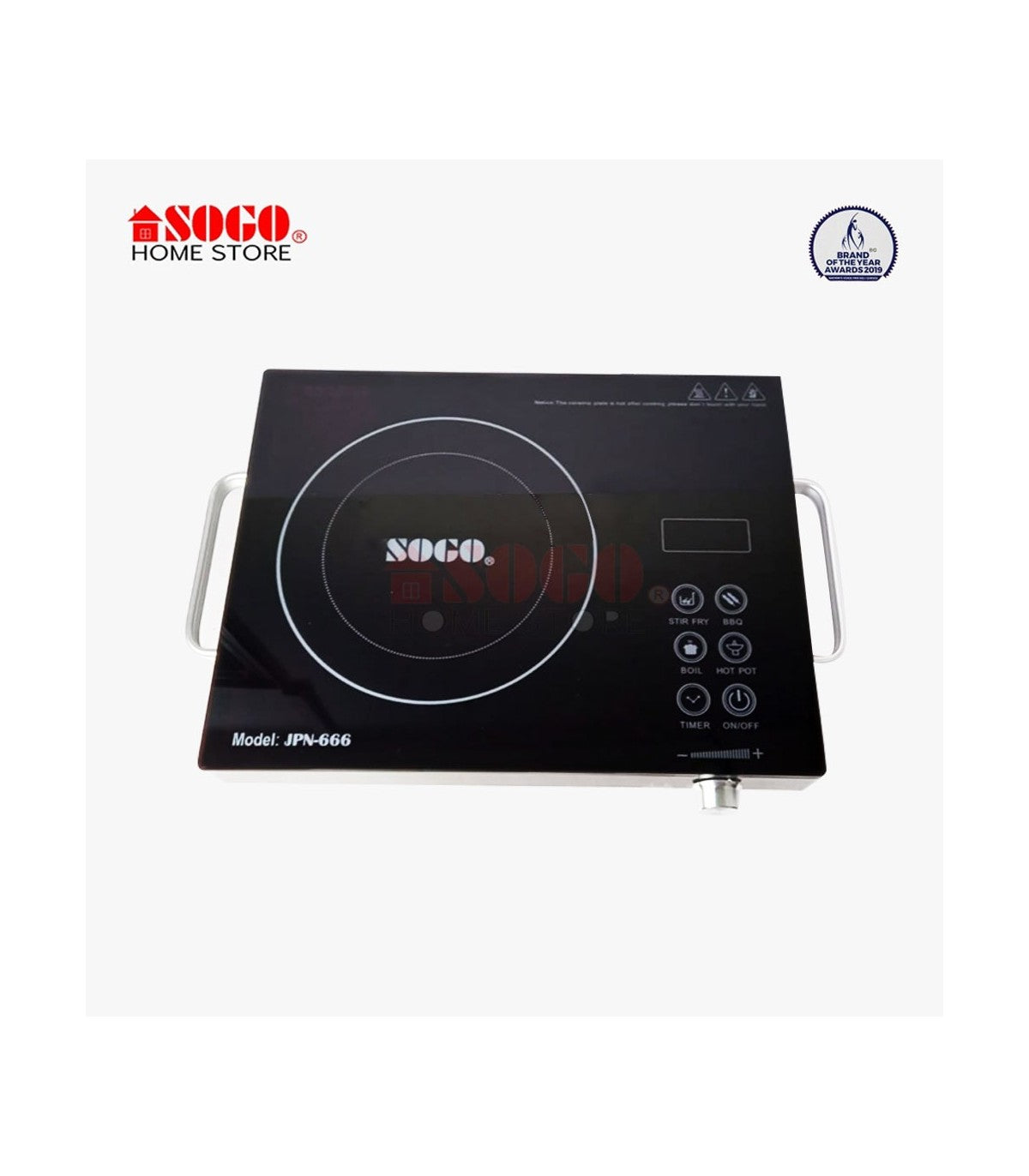Sogo Electric Stove/Infrared Cooker (JPN-667) Silver